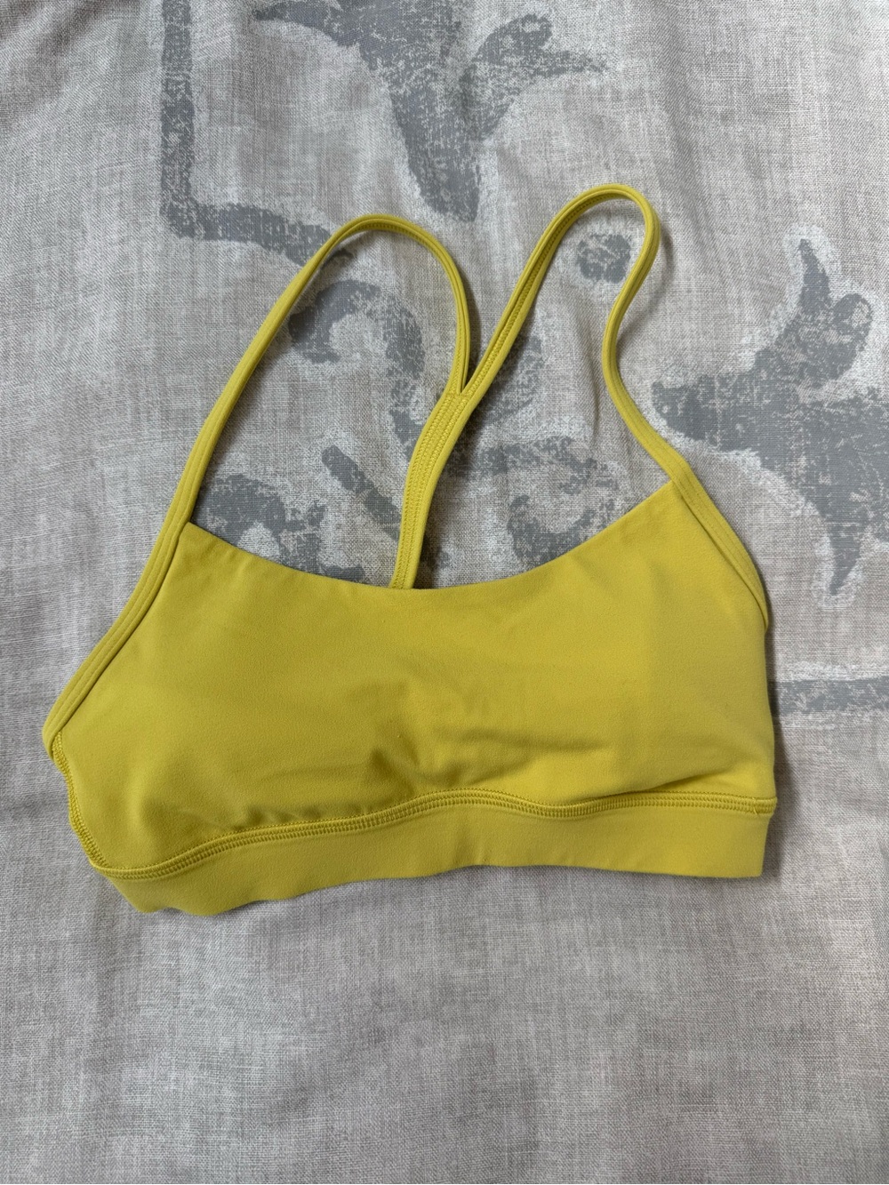 lululemon athletica Yellow Stretch Sports Bra